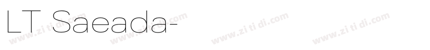 LT Saeada字体转换